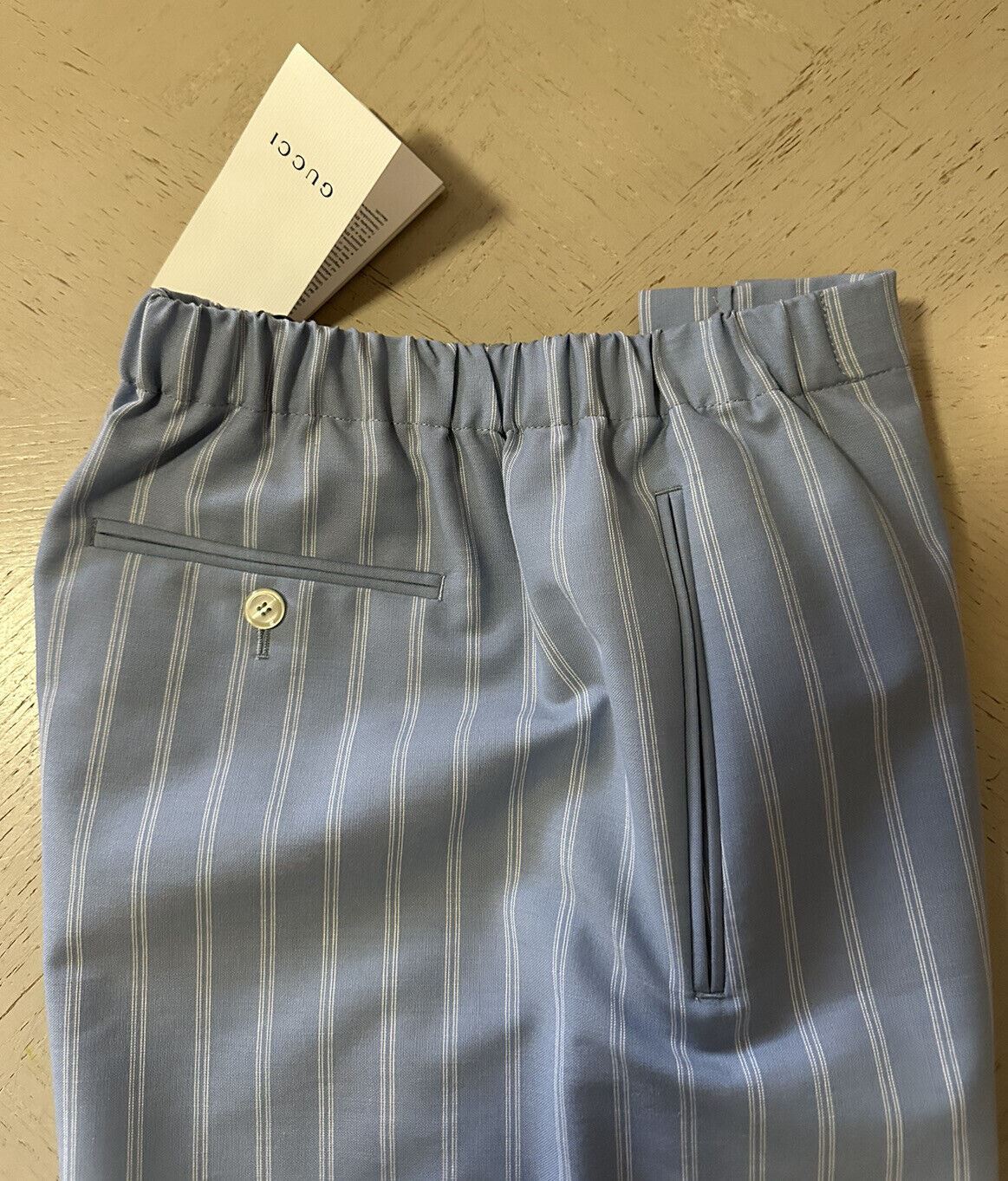 NWT $780 Gucci Men Light Weight Short Pants Color Blue 30 US/46 Eu Italy