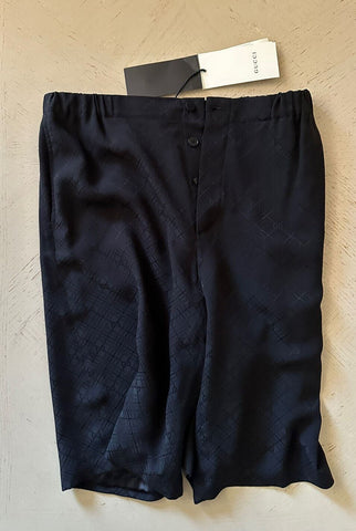 NWT $1100 Gucci Men’s GG Monogram Silk Short Pants Black 28 US/44 Eu