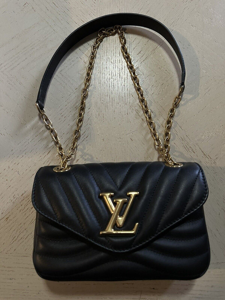 Neue 2850 $ Louis Vuitton LV Leder New Wave Kettentasche PM Schwarz Italien