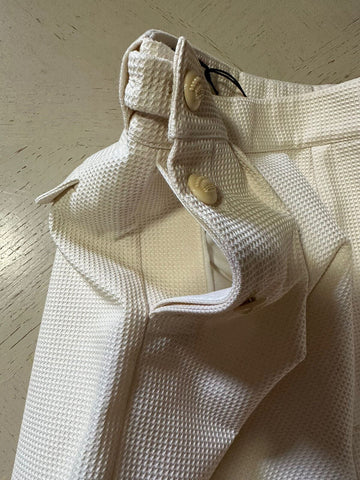 NWT $1250 Gucci Men’s Cotton Honey Comb Short Pants Ivory 34 US/50 Eu