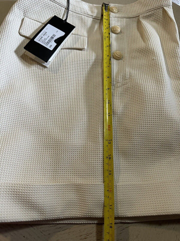 NWT $1250 Gucci Men’s Cotton Honey Comb Short Pants Ivory 34 US/50 Eu