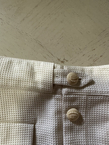 NWT $1250 Gucci Men’s Cotton Honey Comb Short Pants Ivory 34 US/50 Eu