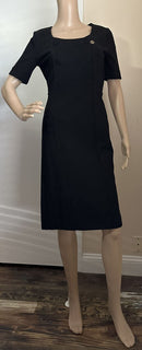 Neu $2200 Gucci Damen Midikleid Schwarz Größe S