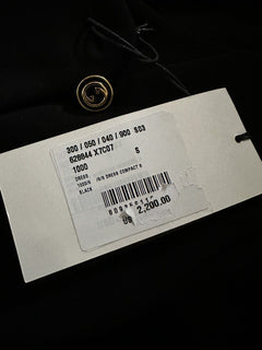 Neu $2200 Gucci Damen Midikleid Schwarz Größe S