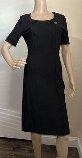 Neu $2200 Gucci Damen Midikleid Schwarz Größe S