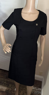 Neu $2200 Gucci Damen Midikleid Schwarz Größe S