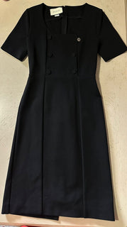 Neu $2200 Gucci Damen Midikleid Schwarz Größe S