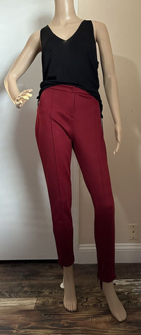 New $1200 Gucci Women Leggings Technical Jersey Pants Burgundy Size S