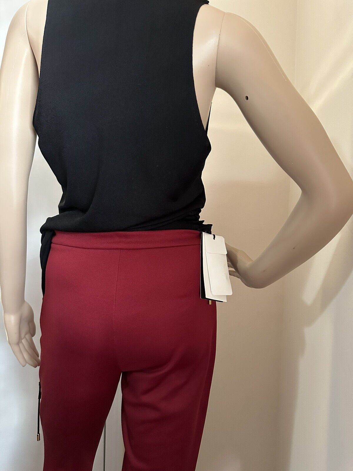 Neue Gucci Damen-Leggings aus technischem Jersey für 1200 $, Burgunderrot, Größe S