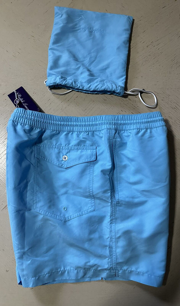 Neu mit Etikett: 295 $ Ralph Lauren Purple Label Herren-Badeshorts, Blau, Größe XXL