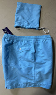 Neu mit Etikett: 295 $ Ralph Lauren Purple Label Herren-Badeshorts, Blau, Größe XXL