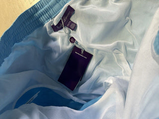 Neu mit Etikett: 295 $ Ralph Lauren Purple Label Herren-Badeshorts, Blau, Größe XXL