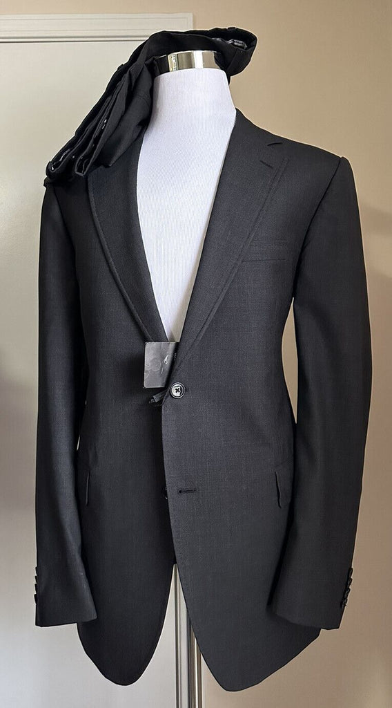 Neu $3850 Dolce&amp;Gabbana Herrenanzug Dunkelgrau 44L US (56L Eu) Italien