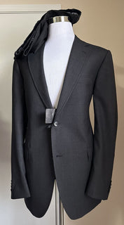 Neu $3850 Dolce&amp;Gabbana Herrenanzug Dunkelgrau 44L US (56L Eu) Italien