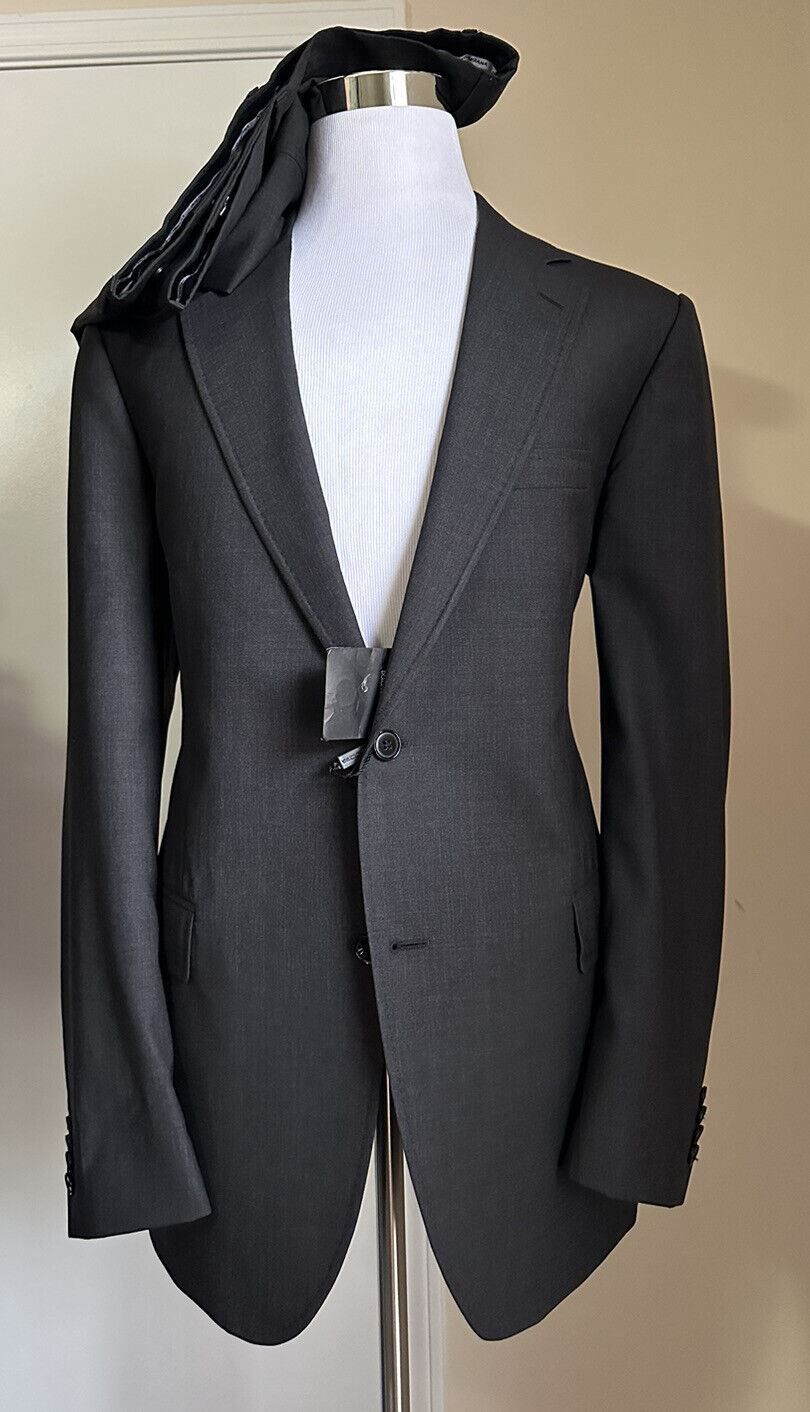 New $3850 Dolce&Gabbana Men’s Suit Dark Gray 44L US ( 56L Eu ) Italy