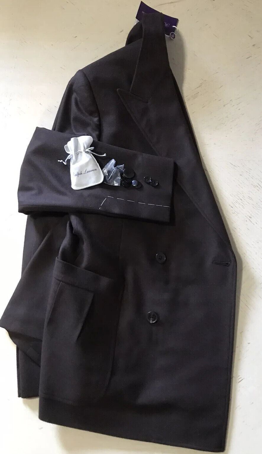 NWT $3295 Ralph Lauren Purple Label Men Blazer Jacket Brown 44R US/54R Eu Italy