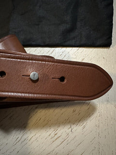 New Saint Laurent Women Leather Belt Color Brown 75/30 Italy