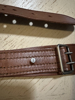 New Saint Laurent Women Leather Belt Color Brown 75/30 Italy