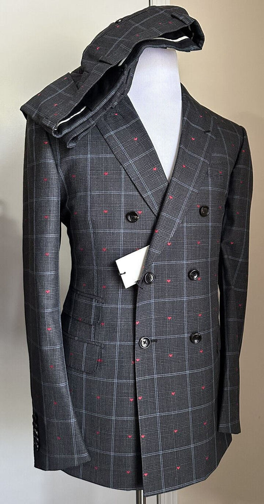 Neuer zweireihiger Herrenanzug von Gucci im Wert von 3.980 $, DK-Grau, 42R US (52R Eu), Italien