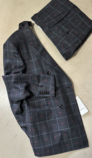 Neuer zweireihiger Herrenanzug von Gucci im Wert von 3.980 $, DK-Grau, 42R US (52R Eu), Italien