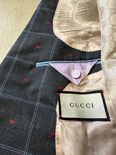 Neuer zweireihiger Herrenanzug von Gucci im Wert von 3.980 $, DK-Grau, 42R US (52R Eu), Italien