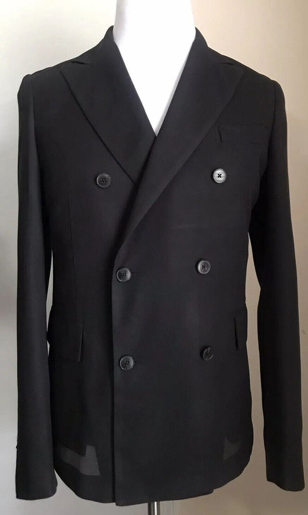 Neu mit Etikett: 2295 $ Valentino Herren Sportmantel aus Seide, Blazer, Jacke, Schwarz, 34R US/44R Eu, Italien