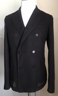 Neu mit Etikett: 2295 $ Valentino Herren Sportmantel aus Seide, Blazer, Jacke, Schwarz, 34R US/44R Eu, Italien