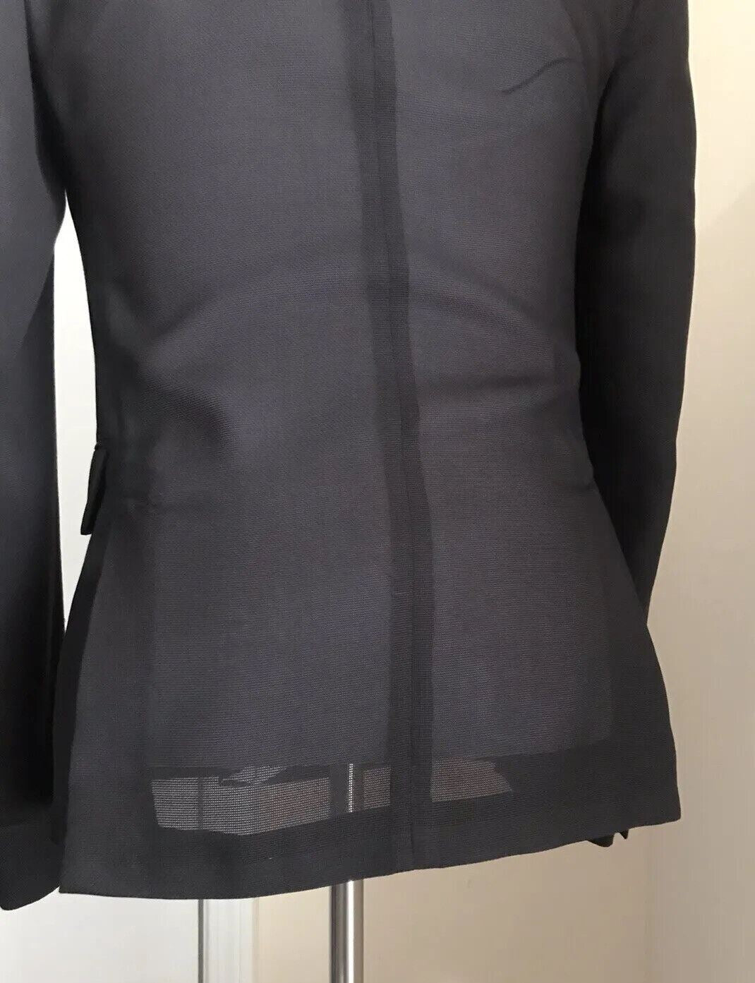 NWT $2295 Valentino Men Silk Sport Coat Blazer Jacket Black 34R US/44R Eu Italy