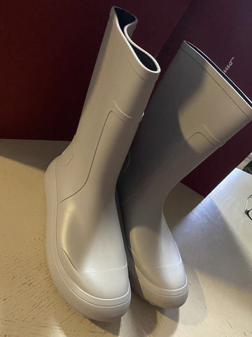 New $630 Salvatore Ferragamo Men RainBoot Shoes Black 10 US/43 Eu Italy
