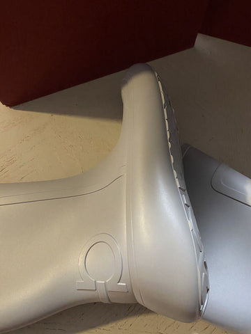 New $630 Salvatore Ferragamo Men RainBoot Shoes Black 10 US/43 Eu Italy