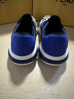 NIB $980 Fendi Men Forever Fendi Runner Sneakers Shoes White/Blue 9 US/42 Eu
