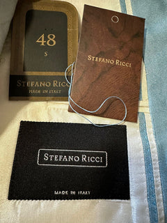 NWT $5400 Stefano Ricci Спортивный пиджак Пиджак Синий 38R США/48R ЕС Италия