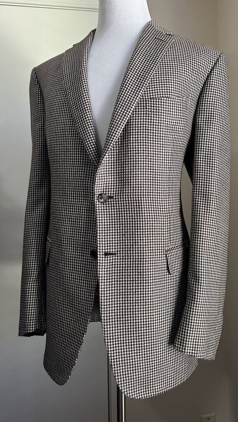 NWT $6750 Мужской спортивный пиджак Brioni из кашемира/шелка, средне-коричневый, 46L, США/56L, ЕС