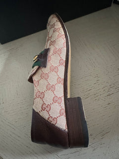 Мужские лоферы Gucci бежевые 10 US (9 UK) 546223 Италия