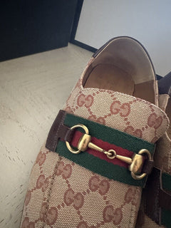Мужские лоферы Gucci бежевые 10 US (9 UK) 546223 Италия