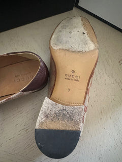 Мужские лоферы Gucci бежевые 10 US (9 UK) 546223 Италия