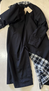 Новое мужское двустороннее верхнее пальто Burberry Heathcoate стоимостью 2790 долларов США, черный размер 36 США/46 ЕС