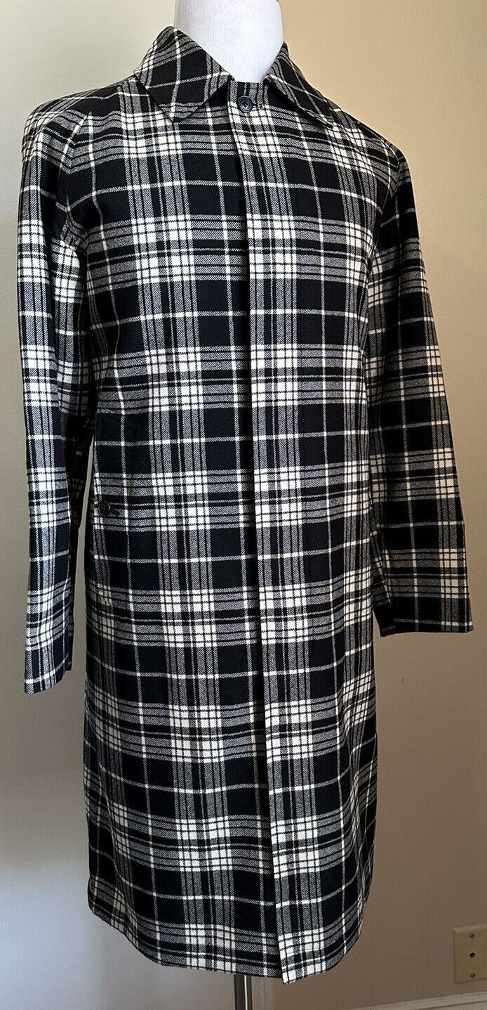 Neuer 2790 $ Burberry Men Heathcoate Reversible Top Coat Schwarz Größe 36 US/46 Eu