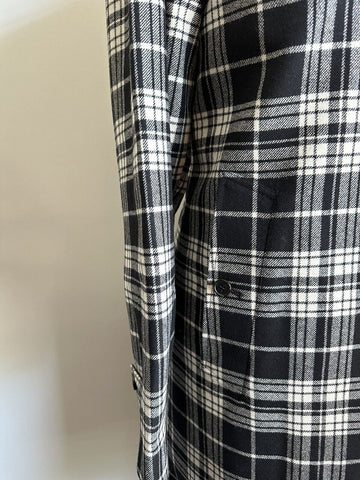 Новое мужское двустороннее верхнее пальто Burberry Heathcoate стоимостью 2790 долларов США, черный размер 36 США/46 ЕС