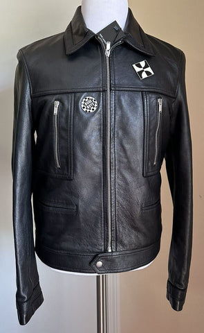 New $5490 Saint Laurent Men’s Leather Jacket Coat Black 40 US/52 Eu Italy