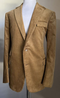 NWT $2495 Ralph Lauren Purple Label Мужское вельветовое спортивное пальто Блейзер Светло-коричневый 48L США