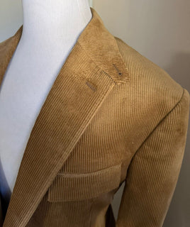 NWT $2495 Ralph Lauren Purple Label Мужское вельветовое спортивное пальто Блейзер Светло-коричневый 48L США