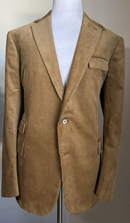 NWT $2495 Ralph Lauren Purple Label Мужское вельветовое спортивное пальто Блейзер Светло-коричневый 48L США