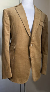 NWT $2495 Ralph Lauren Purple Label Мужское вельветовое спортивное пальто Блейзер Светло-коричневый 48L США