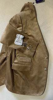 NWT $2495 Ralph Lauren Purple Label Мужское вельветовое спортивное пальто Блейзер Светло-коричневый 48L США