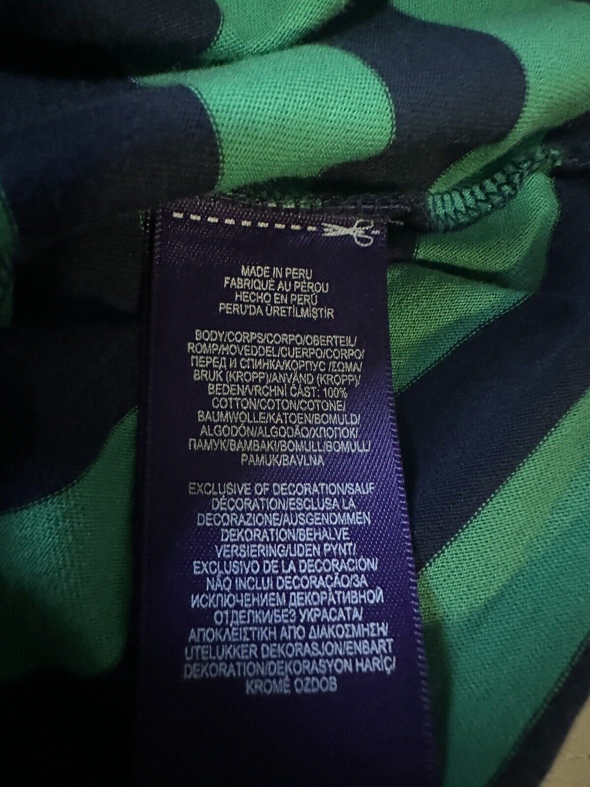 Neu mit Etikett: Ralph Lauren Purple Label Herren-Baumwoll-T-Shirt, Grün, Größe XS