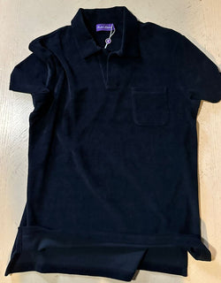 Мужская рубашка поло NWT Ralph Lauren Purple Label, цвет черный, размер M