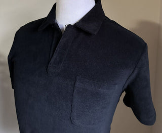Мужская рубашка поло NWT Ralph Lauren Purple Label, цвет черный, размер M