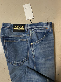 СЗТ $1180 Мужские джинсы Gucci Джинсовые брюки Синие 30 США Италия