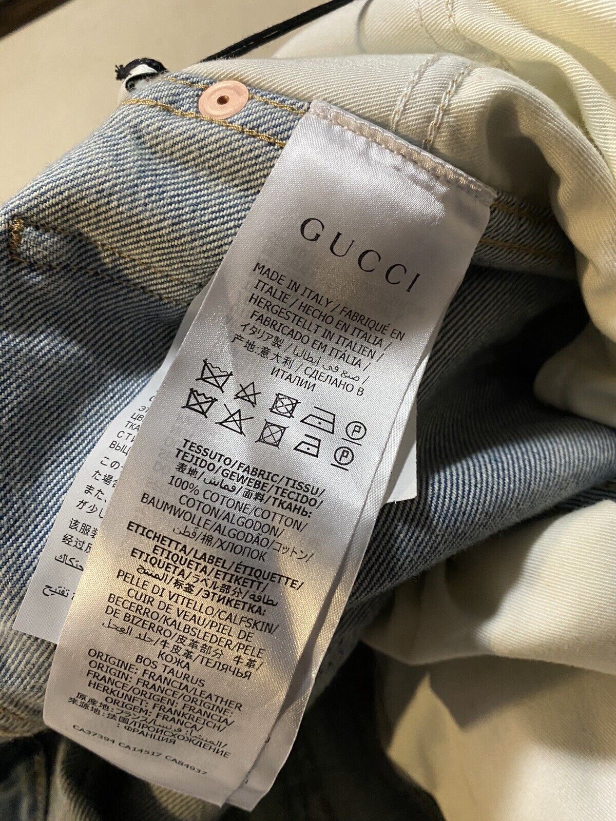 Neu mit Etikett: 1.180 $ Gucci Herrenjeans Jeanshose Blau 30 US Italien